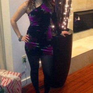 One sleeve party dress